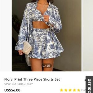 Commense 3 piece short set